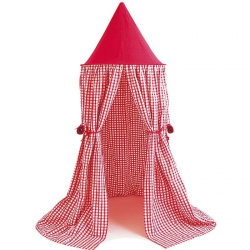 Hangtent-cherry-red-gingham-Win-Green (rood)
